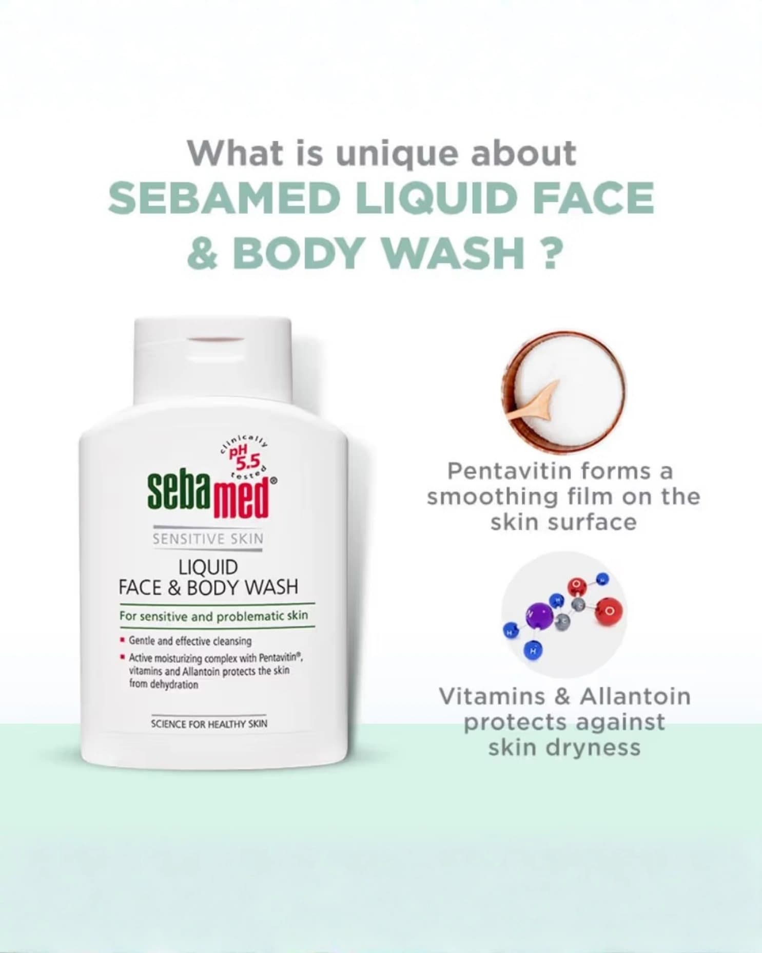 Sebamed Liquid Face and Body Wash - For all skin types gallery image 1