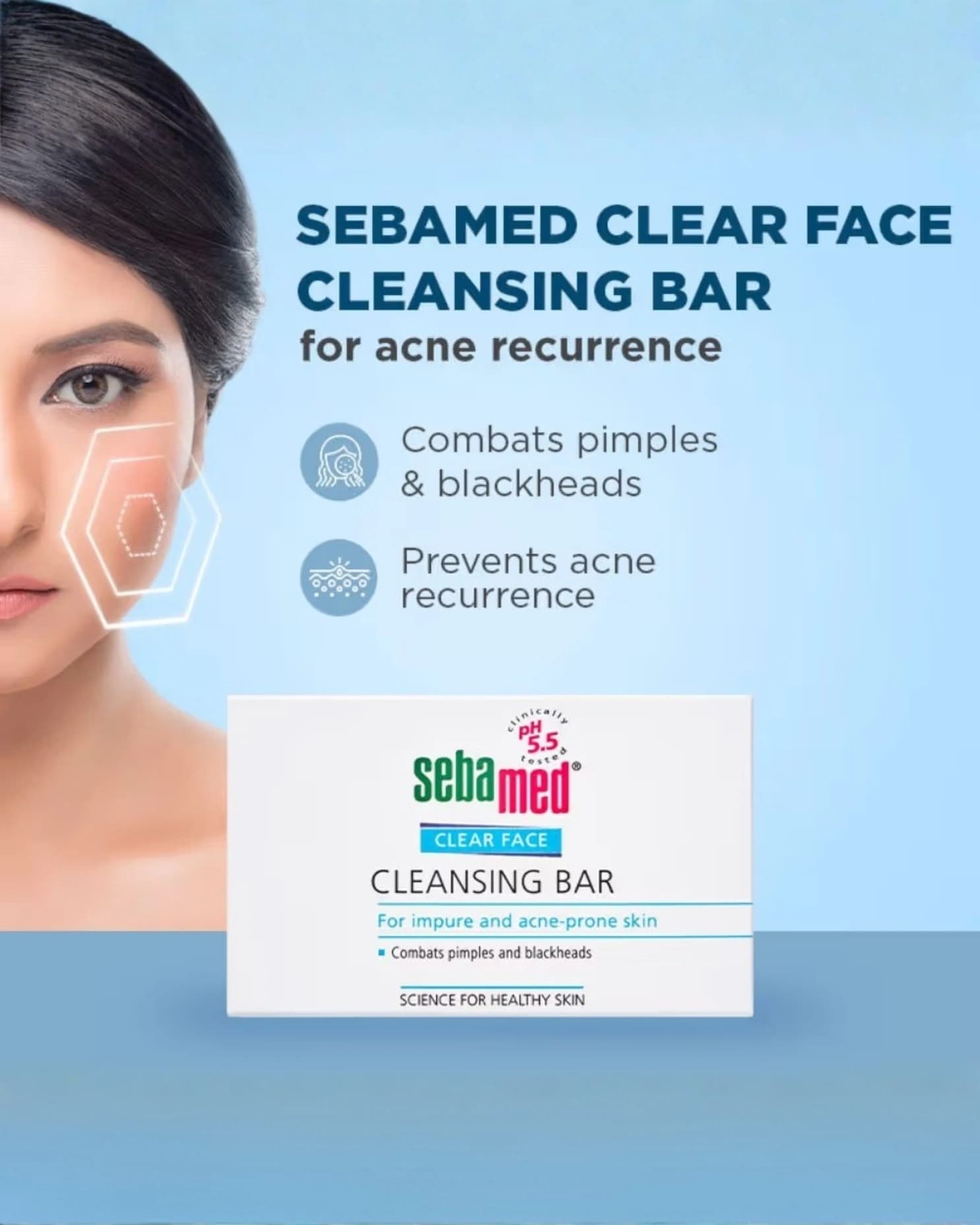 Sebamed Clear Face Cleansing Bar - For impure and oily skin gallery image 4