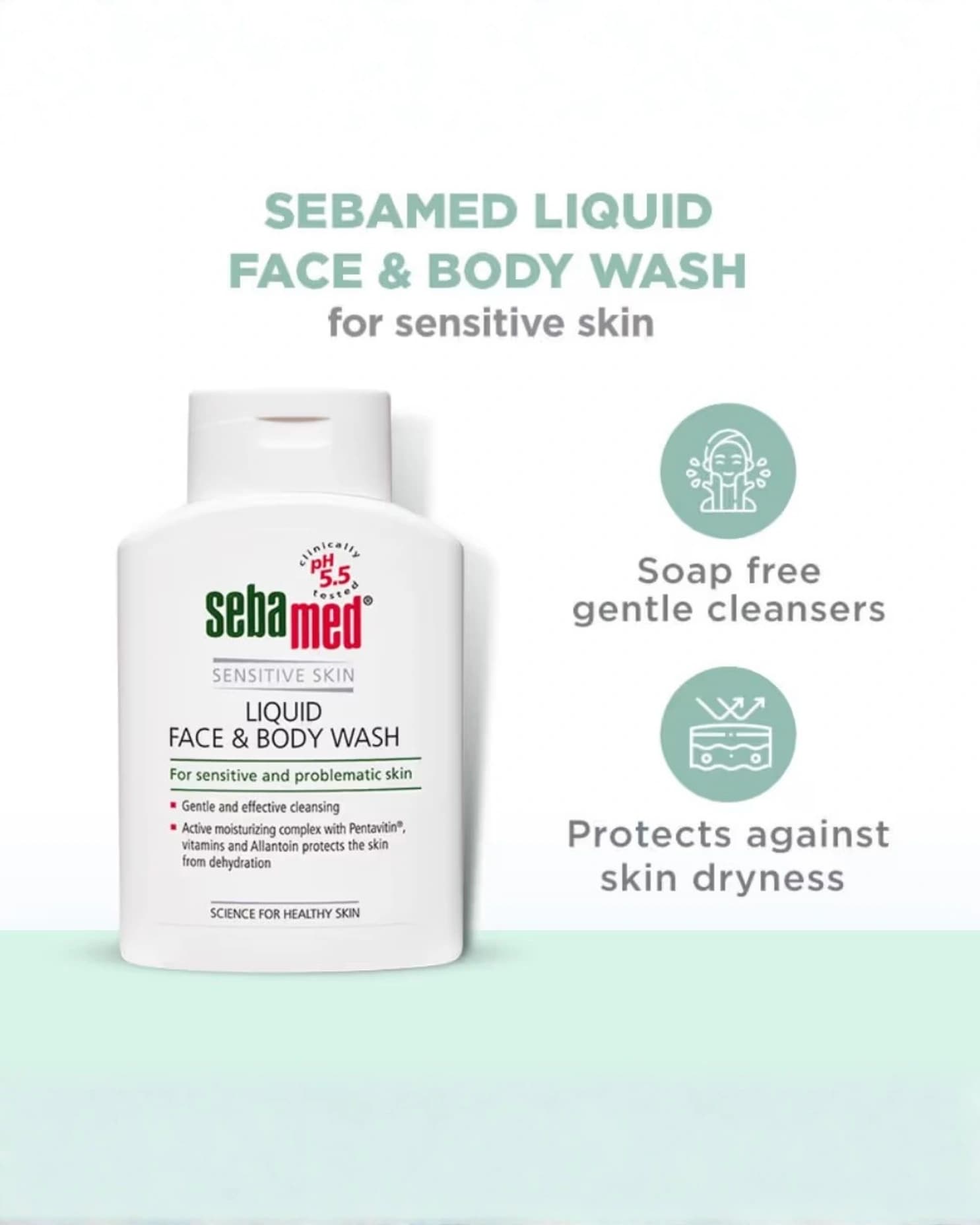 Sebamed Liquid Face and Body Wash - For all skin types gallery image 2
