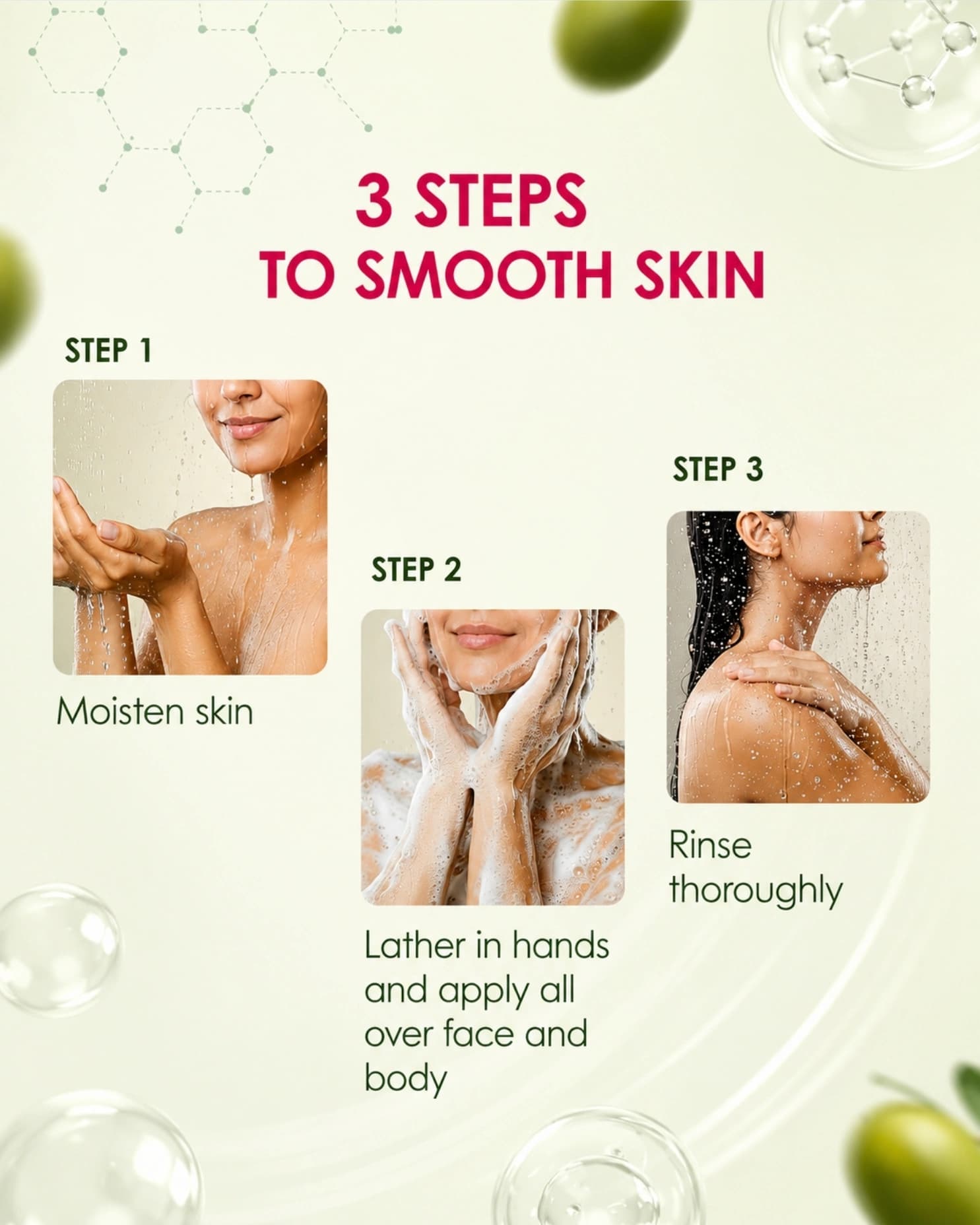 Sebamed Olive Face & Body Wash gallery image 3