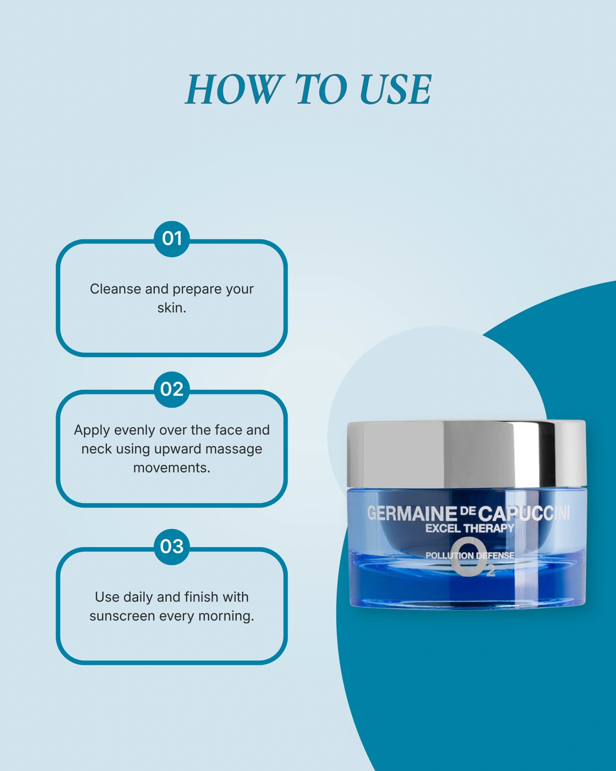 Excel Therapy O2 Pollution Defense Youthfulness Activating Oxygenating Cream gallery image 3