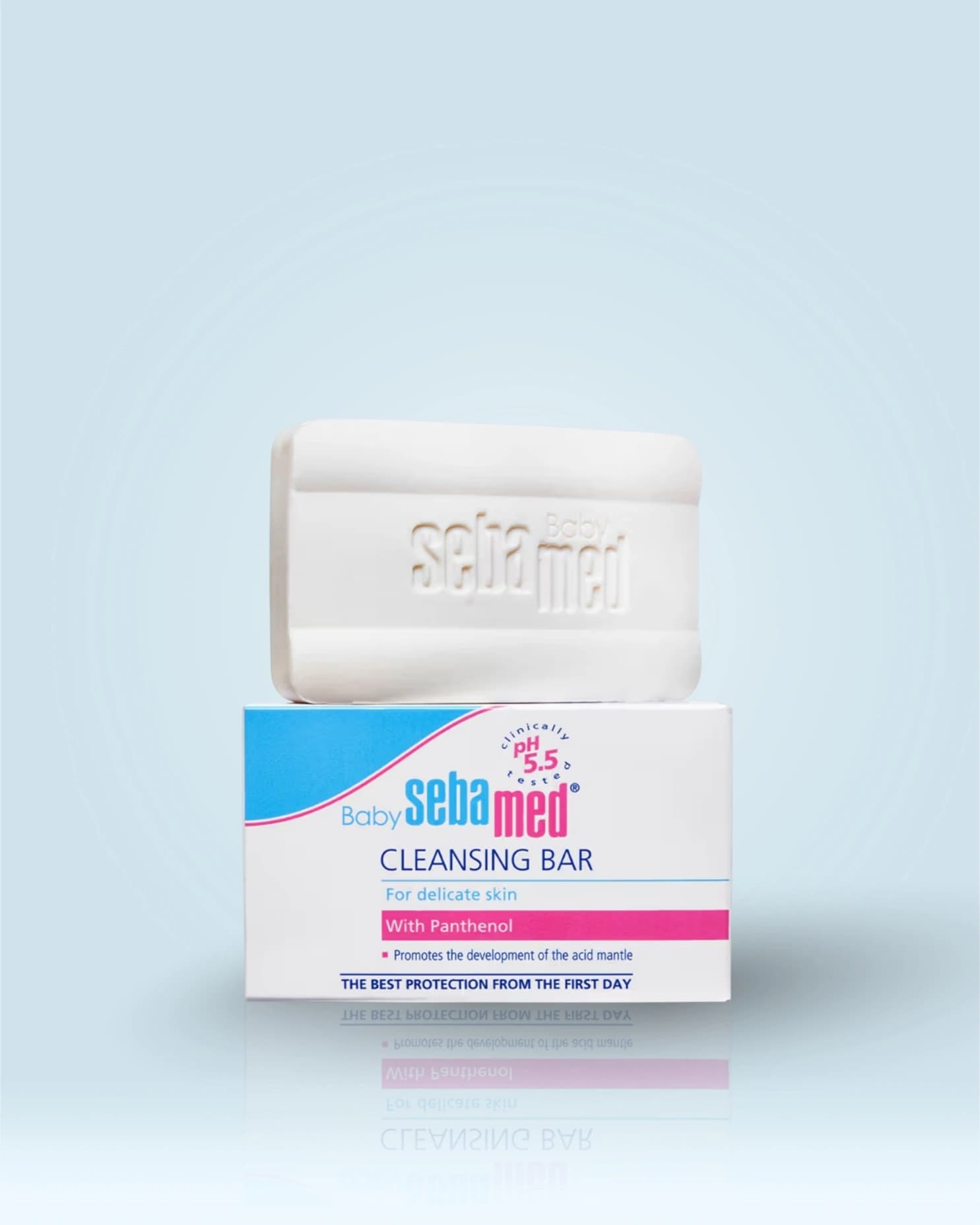 Sebamed Baby Cleansing Bar, pH 5.5 , Newborn Bathing, Soap Free, Tear Free main image