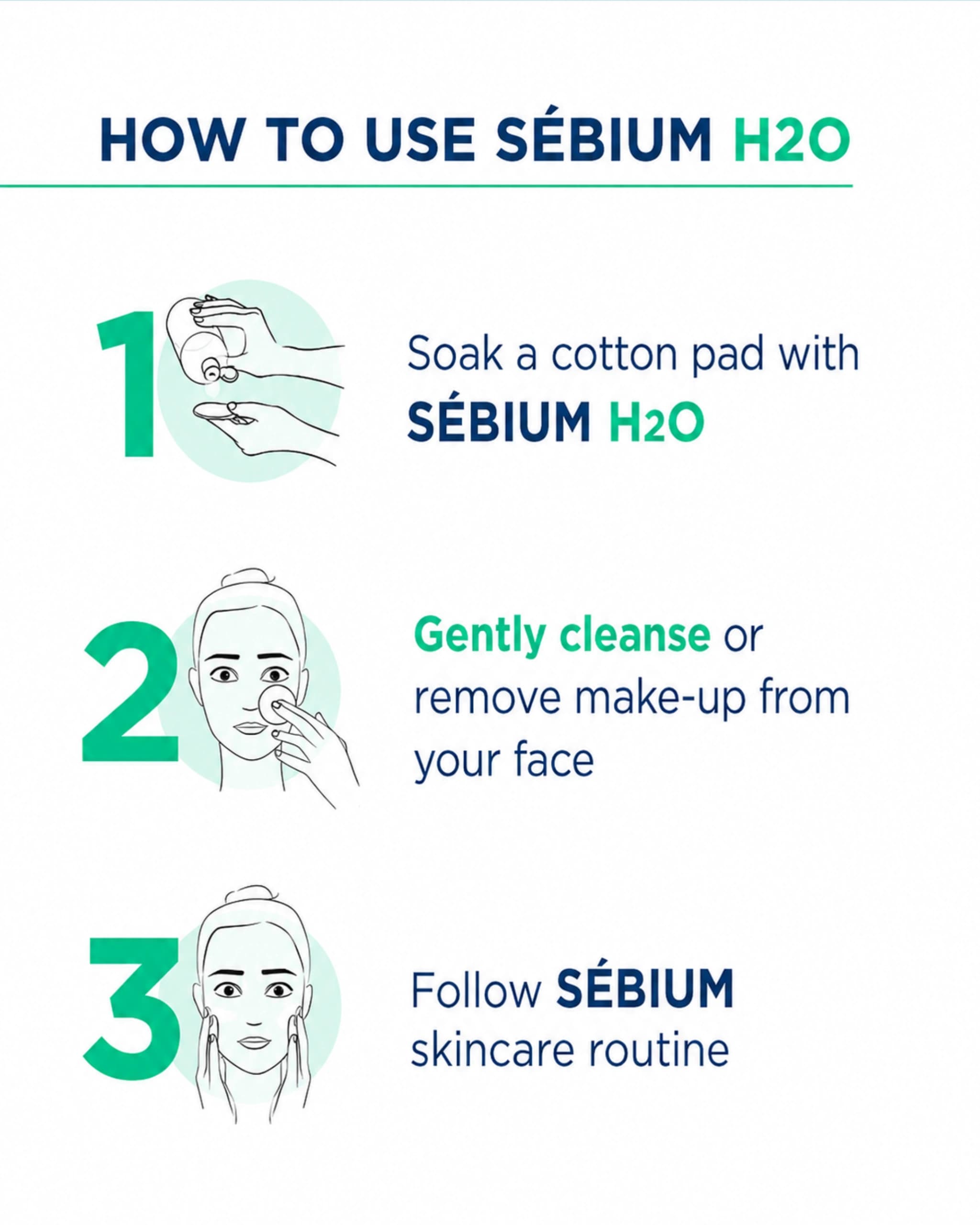 Bioderma Cleansing Water Sebium H2O Purifying Micellar gallery image 2