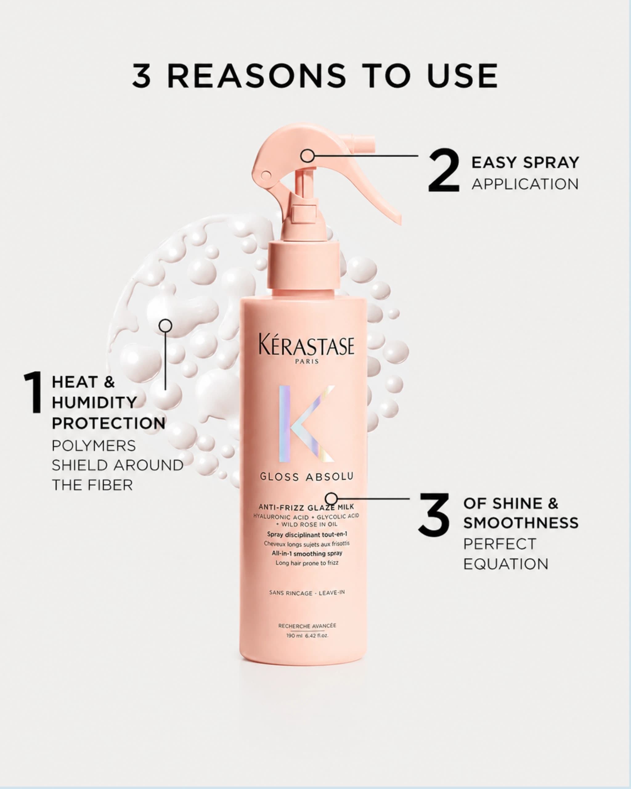 Kérastase - Gloss Absolu Anti-Frizz Heat Protectant Spray For Glossy Hair gallery image 1