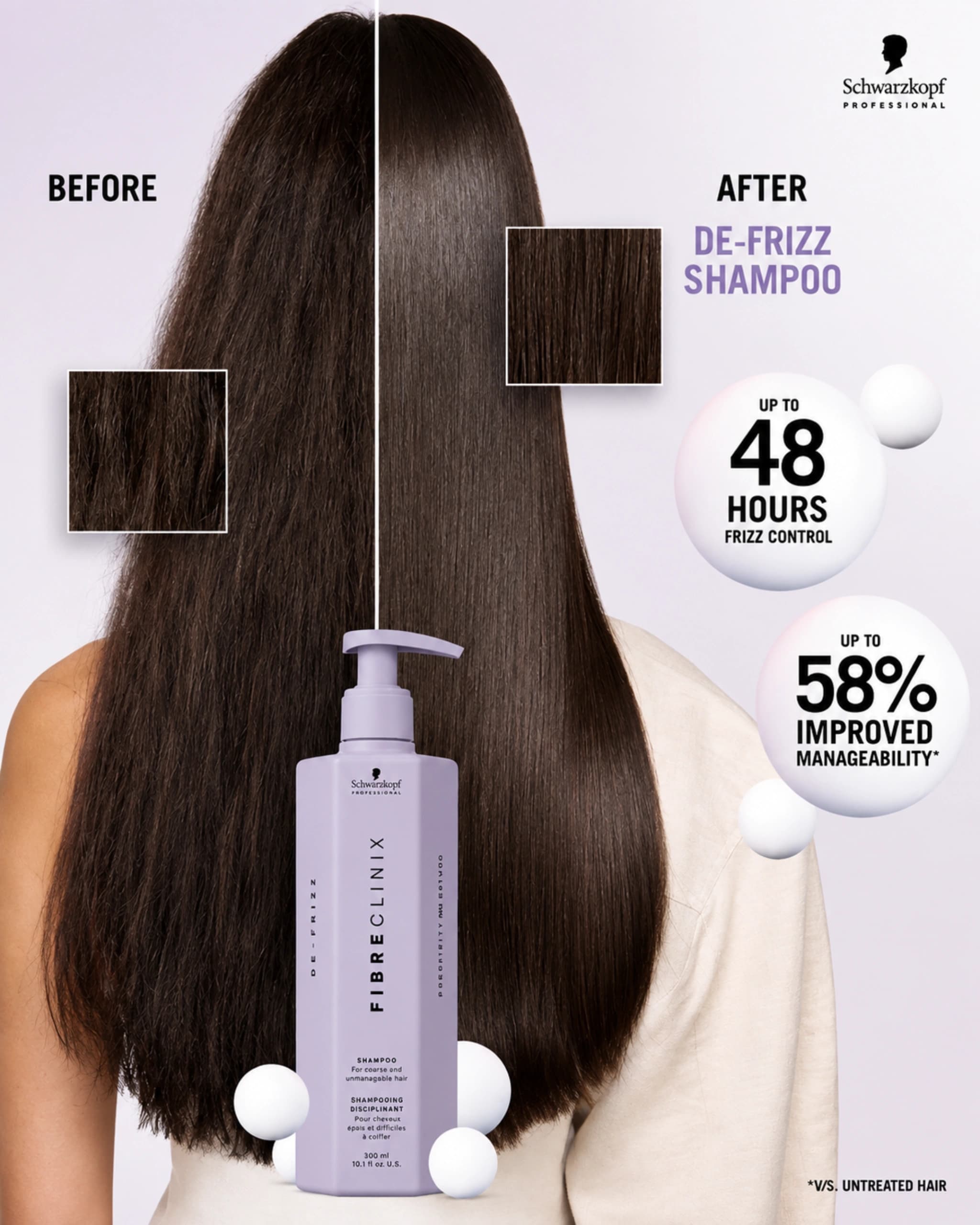 Schwarzkopf Professional Fibre Clinix De-Frizz Shampoo gallery image 2