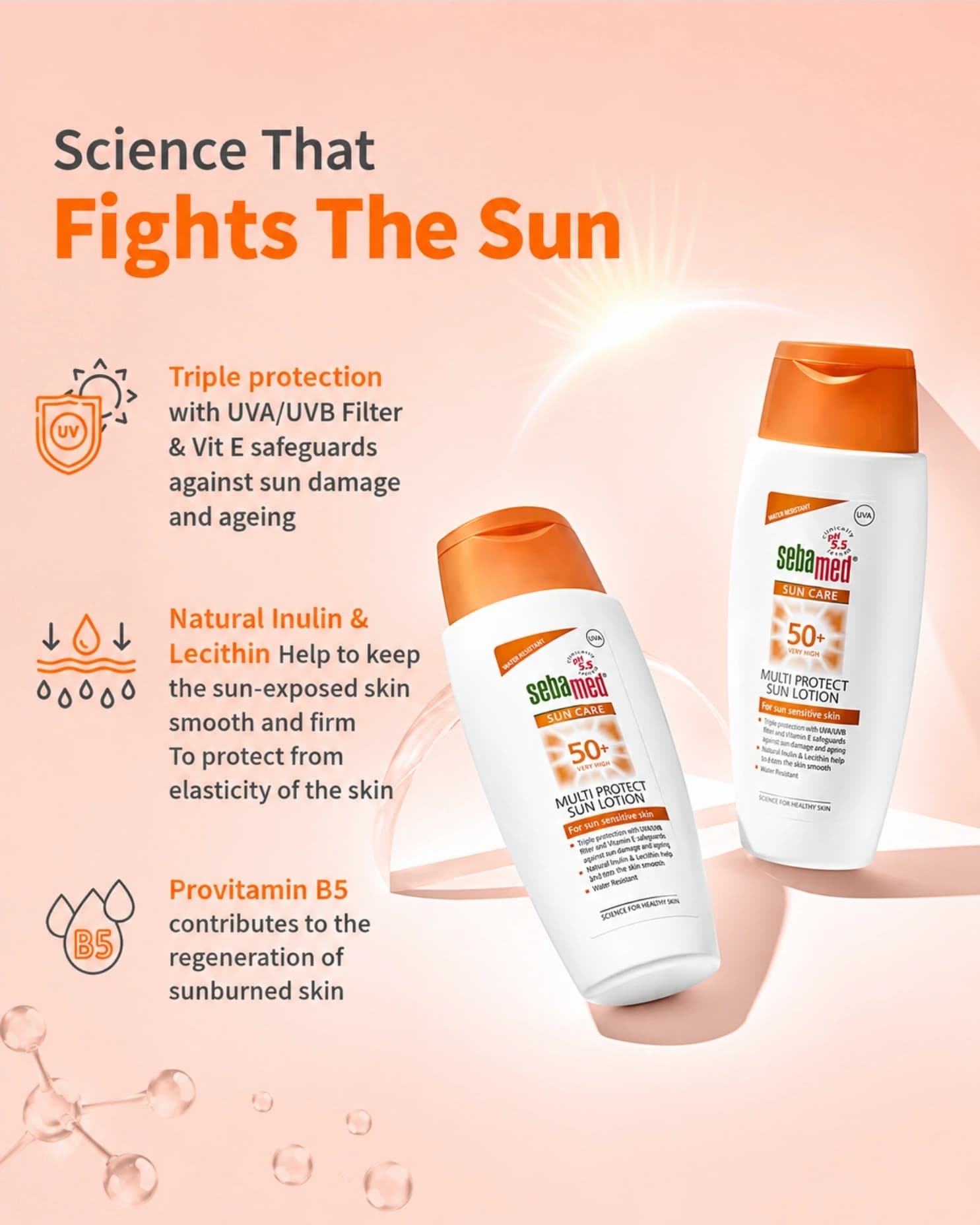 Sebamed Multi Protect Sun Lotion - SPF 50+ gallery image 2
