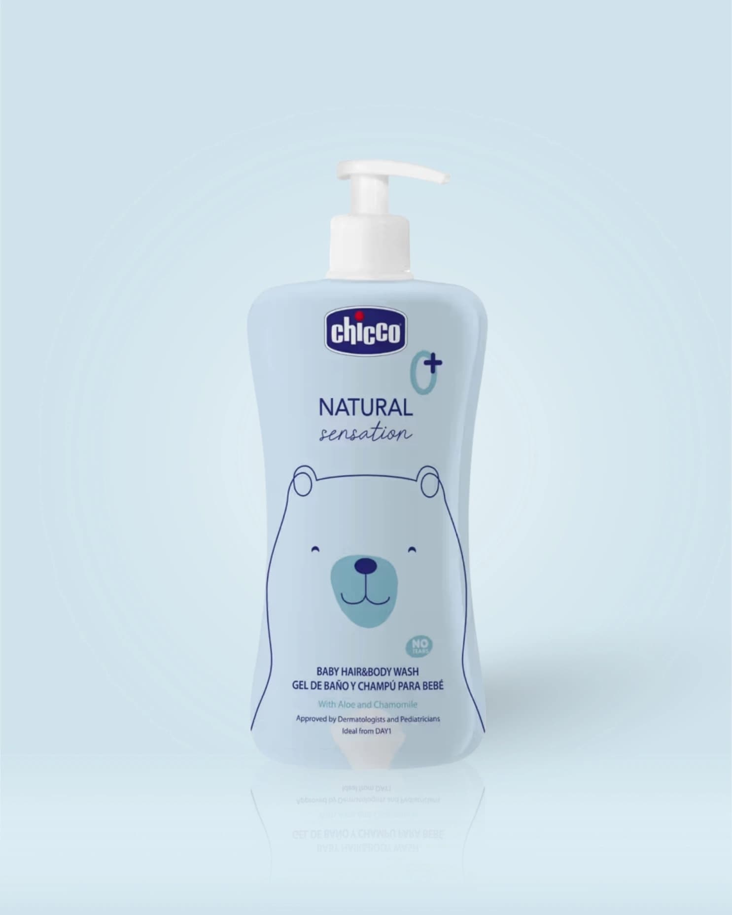 Chicco Baby Hair & body cleanser Natural Sensation Body wash and Shampoo main image