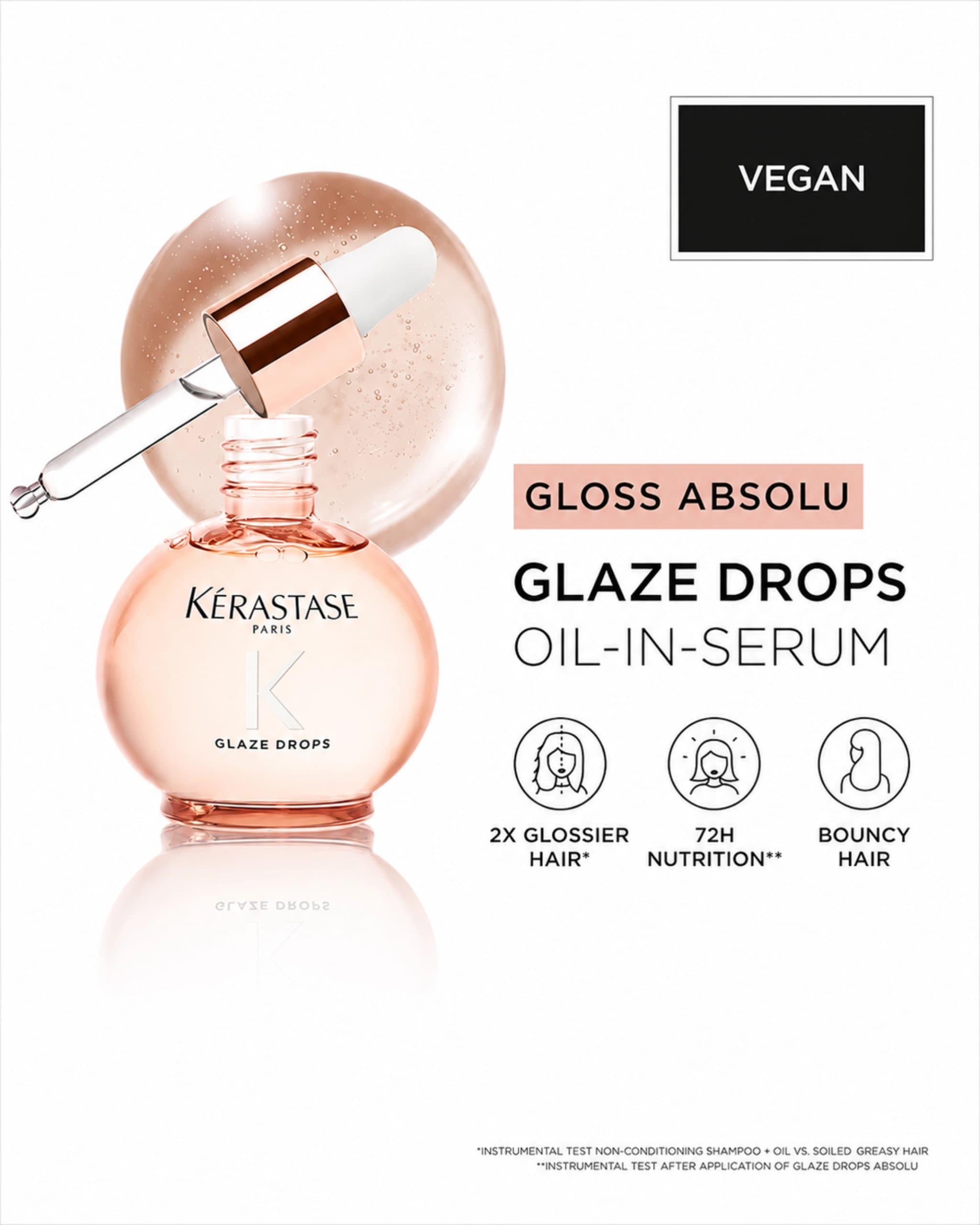 Kérastase - Gloss Absolu Anti-Frizz Glaze Oil Drops For Bouncy & Glossy Hair gallery image 4