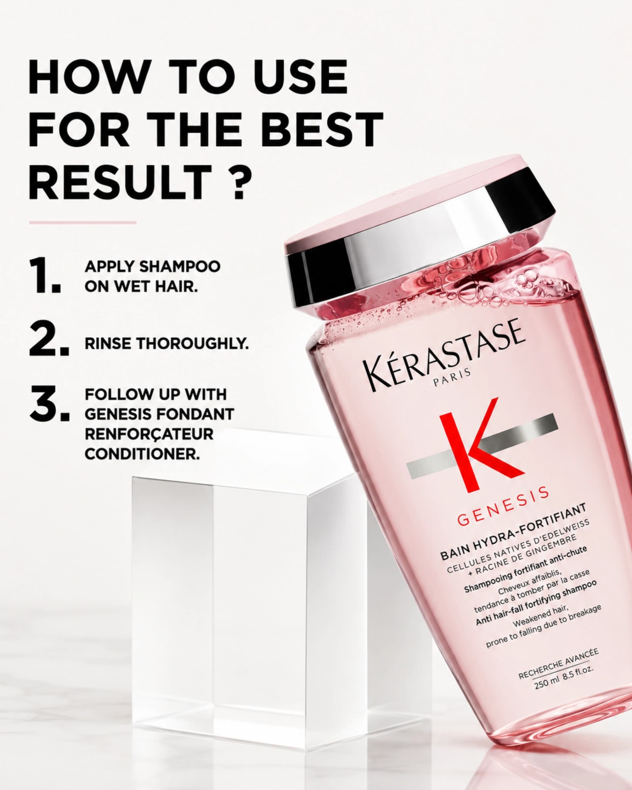 Kérastase - Genesis Hydra-Fortifiant Anti-Hair Fall Shampoo For Normal To Oily Hair gallery image 2