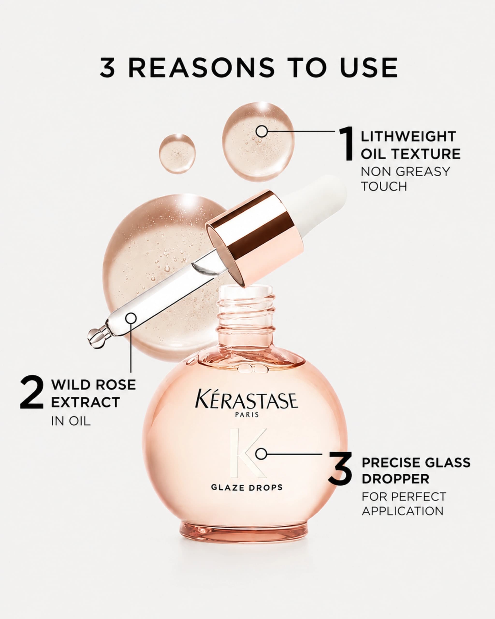 Kérastase - Gloss Absolu Anti-Frizz Glaze Oil Drops For Bouncy & Glossy Hair gallery image 1