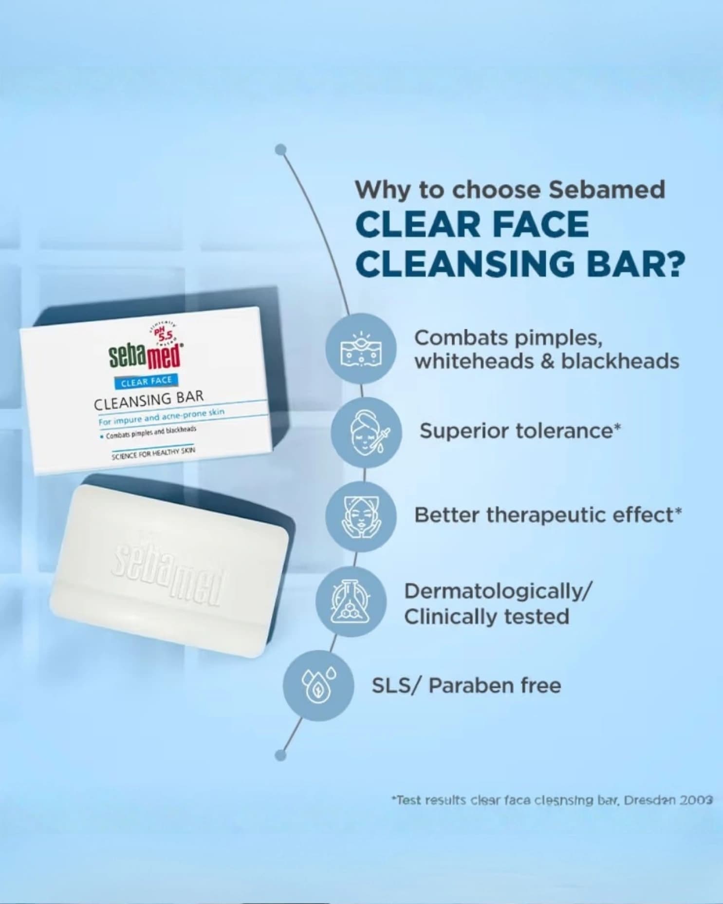 Sebamed Clear Face Cleansing Bar - For impure and oily skin gallery image 2