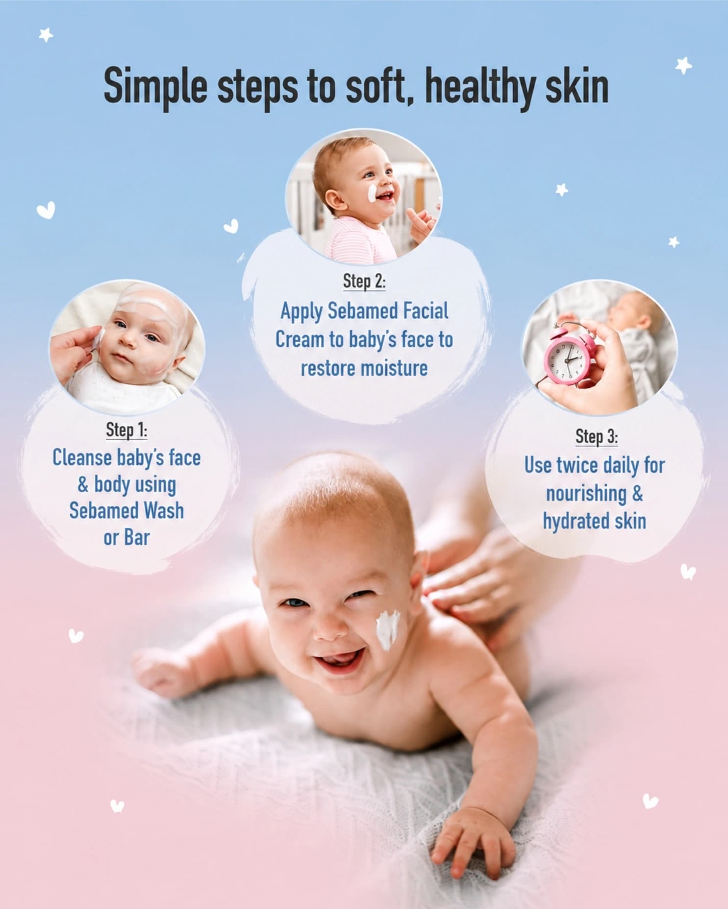 Sebamed Baby Protective Facial Cream, pH 5.5, Baby Face Cream, Ideal For Salivary Rashes gallery image 1