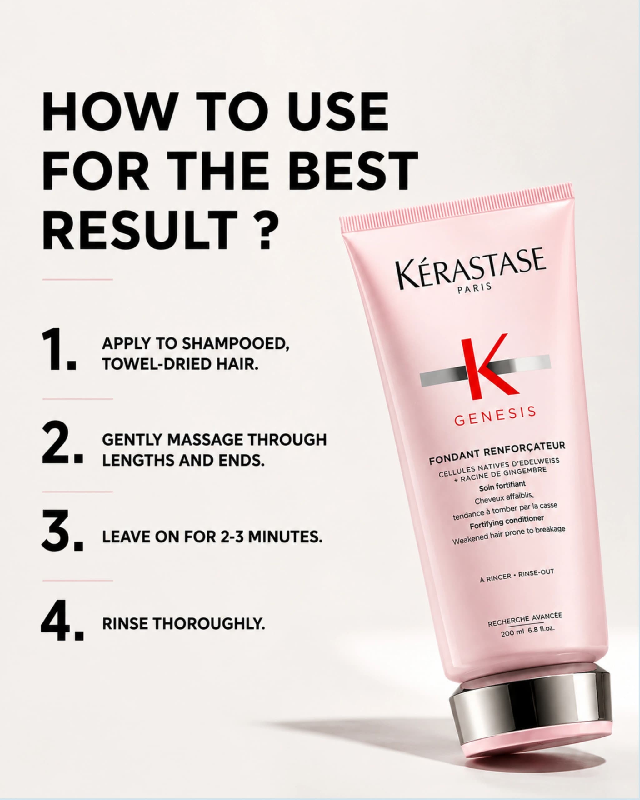 Kérastase - Genesis Conditioner For Fine To Medium Hair, Adds Strength & Reduces Hair Fall & Breakage gallery image 2