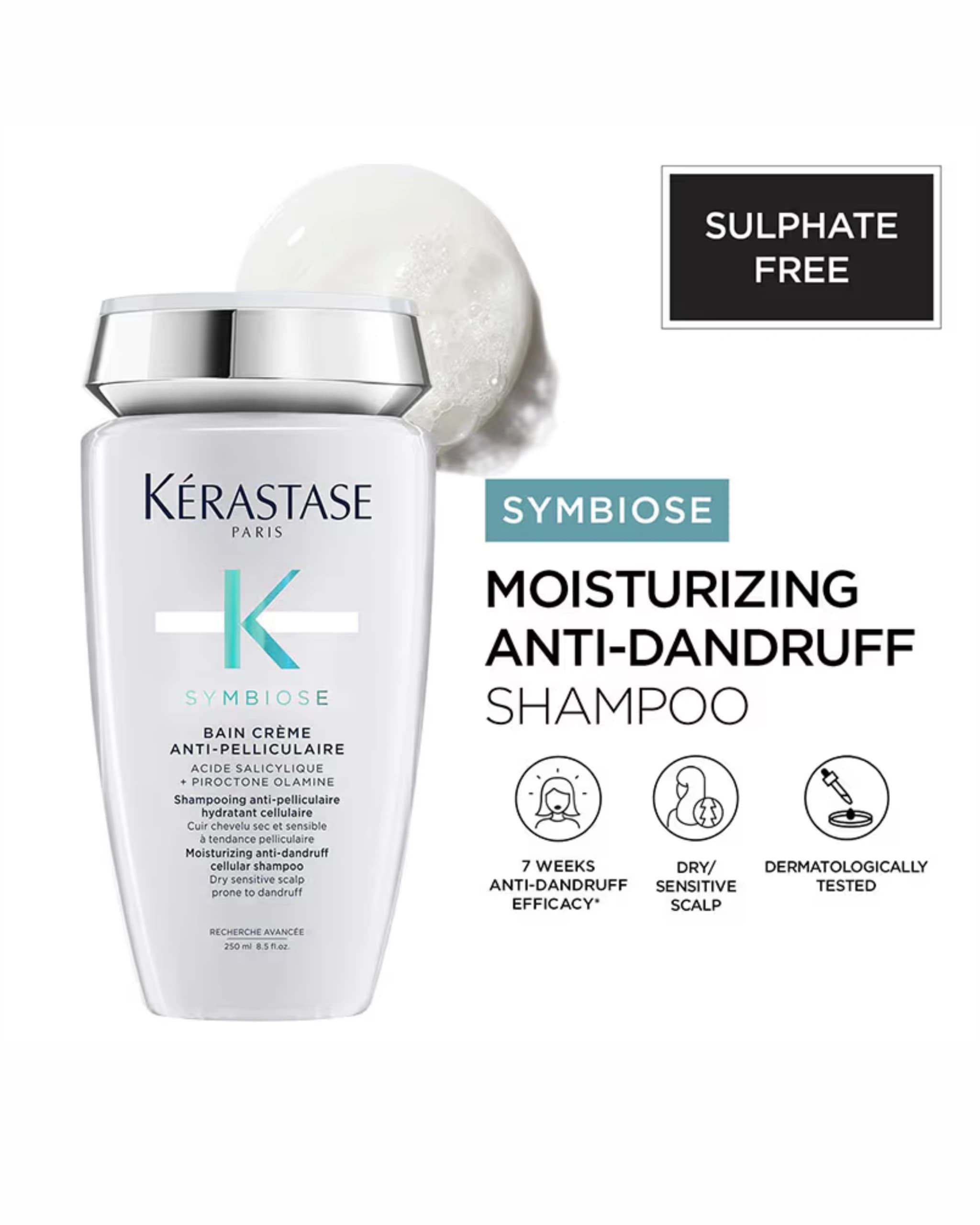 Kérastase - Symbiose Crème Anti-Dandruff Shampoo, Sulphate-Free, With Piroctone Olamine gallery image 1