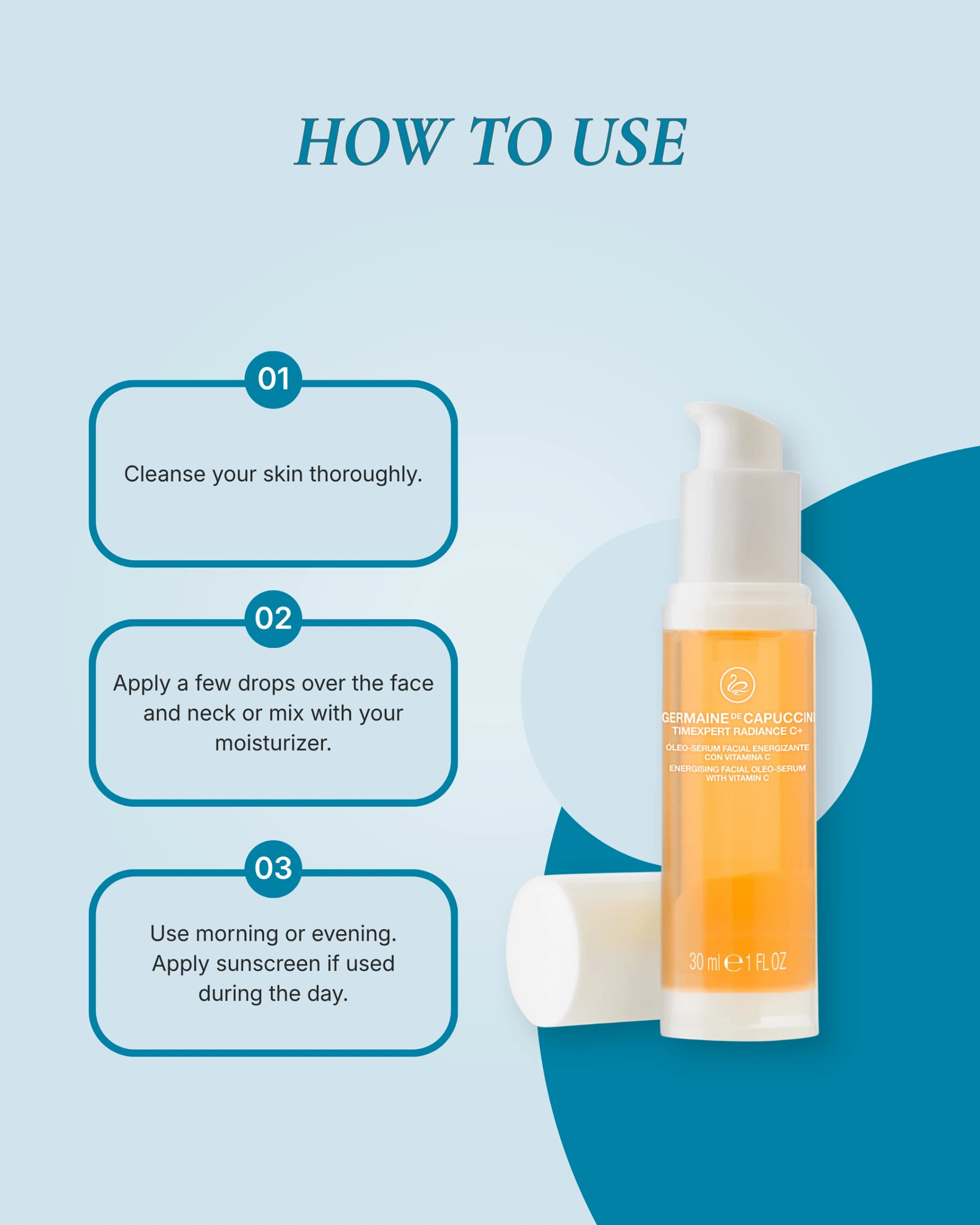 Timexpert Radiance C+ Energising Facial Oleo-Serum with Vitamin C gallery image 3
