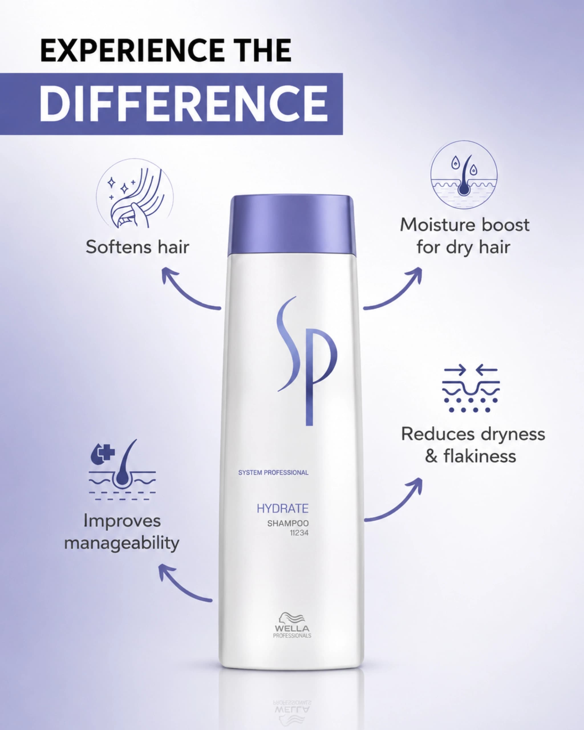 System Professional-Hydrate Shampoo for Frizzy and Dry Hair Hydrates Flaky Scalp gallery image 4