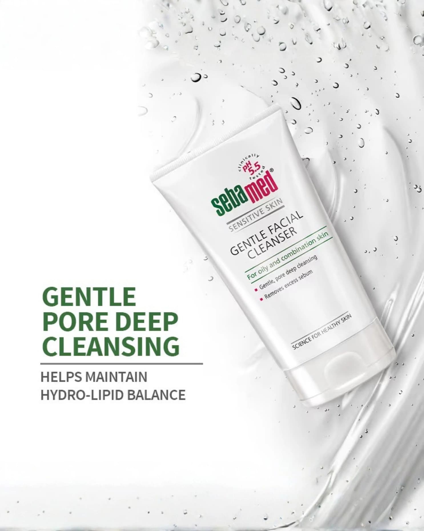 Sebamed Gentle Facial Cleanser - For Oily and Combination Skin gallery image 1