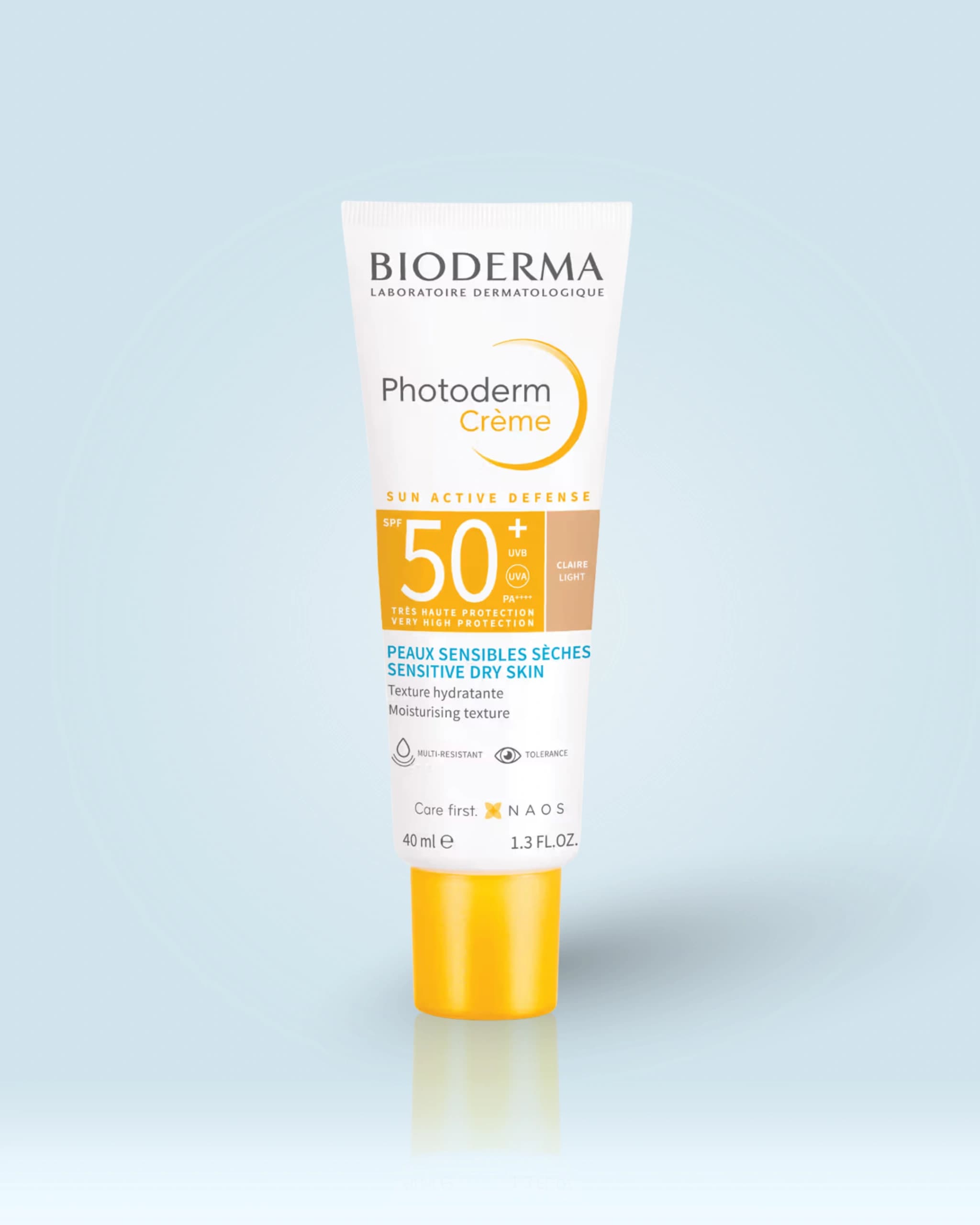 Bioderma Photoderm Crème Claire SPF 50+ PA++++ Tinted Sunscreen with 8H Hydration | In Vivo Tested main image