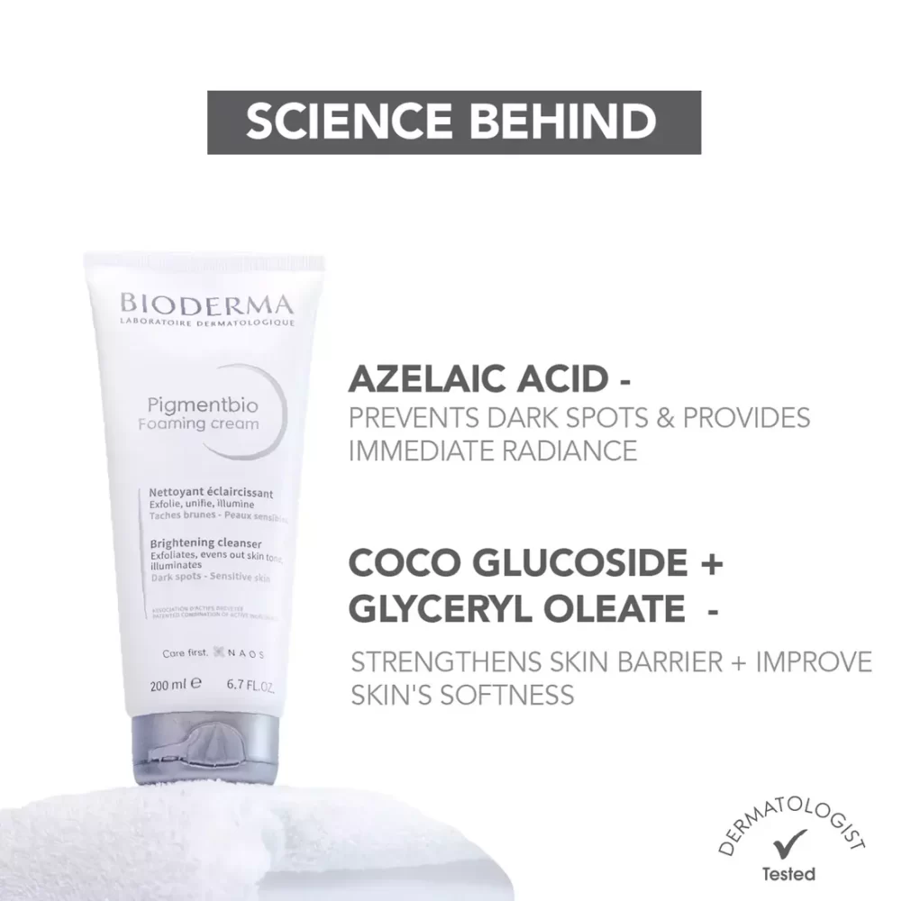Bioderma Pigmentbio Foaming Cream An Exfoliating Foaming Cream And Scrub (200ml) - Image 2