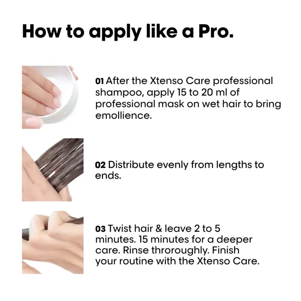 L'Oreal Professionnel Xtenso Care Hair Mask (196ml) - Image 3