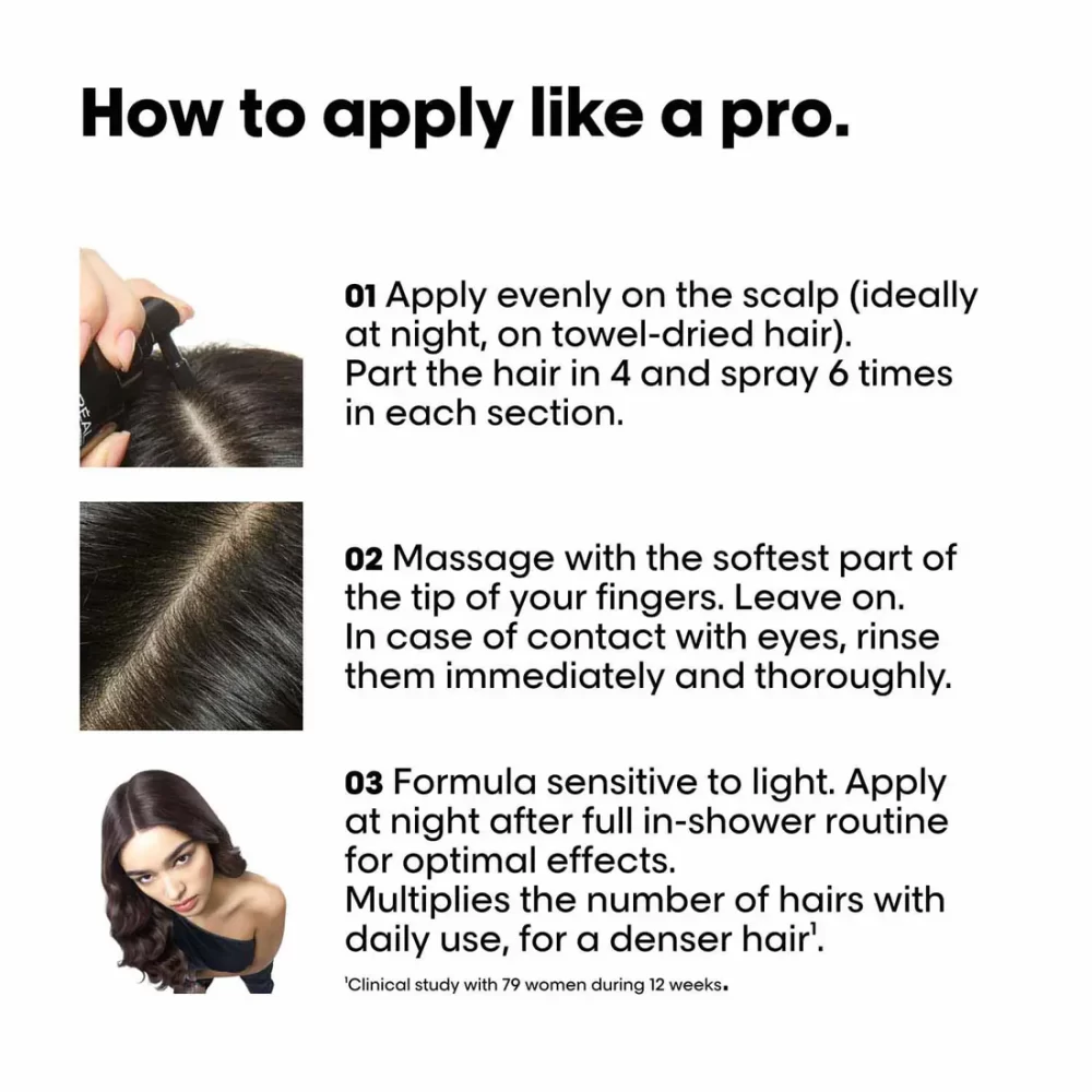 L'Oreal Professionnel Serioxyl Advanced Density Activator For Thinning Hair ( 90ml ) - Image 5