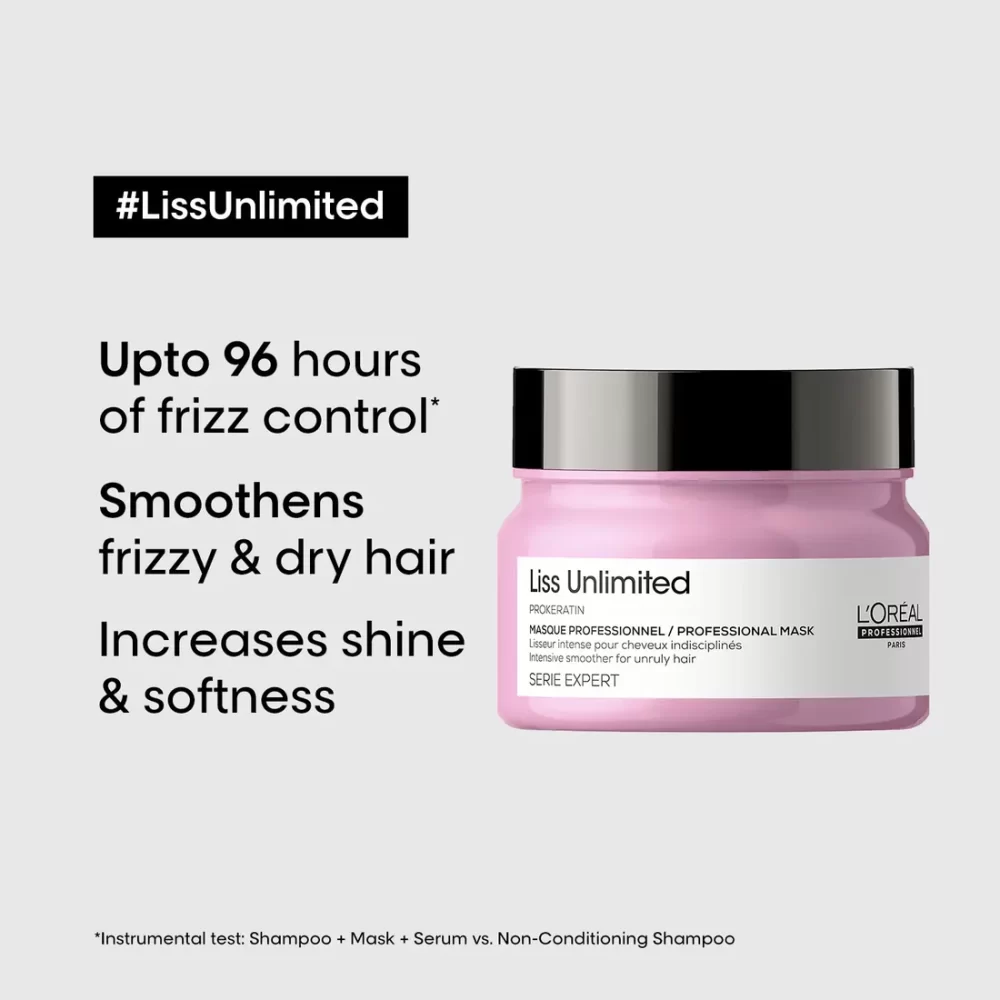 L'Oreal Professionnel Scalp Advanced Anti-Discomfort Shampoo 300ml & Liss Unlimited Hair Mask 250g - Image 9