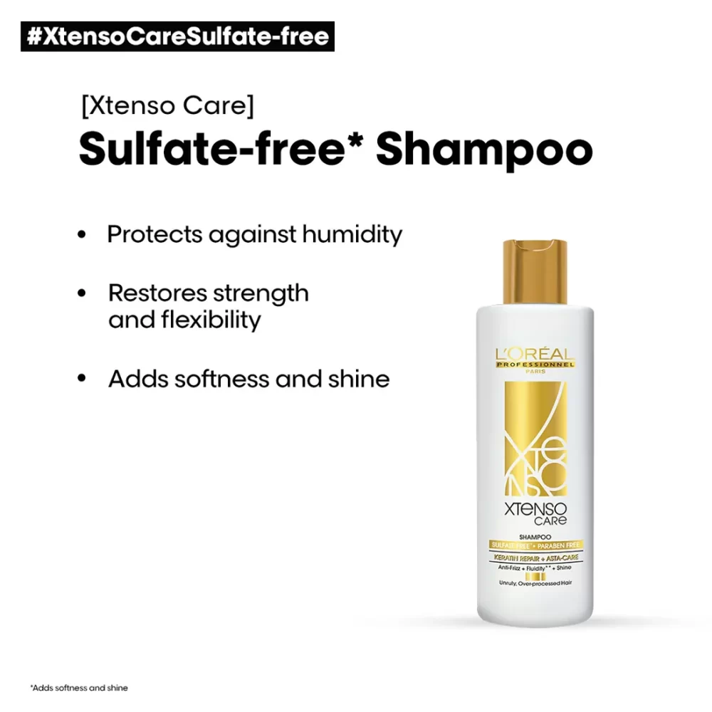 L'Oreal Professionnel X-Tenso Care Sulfate free Shampoo 250ml, Masque 196gms & Serum 50ml - Image 4