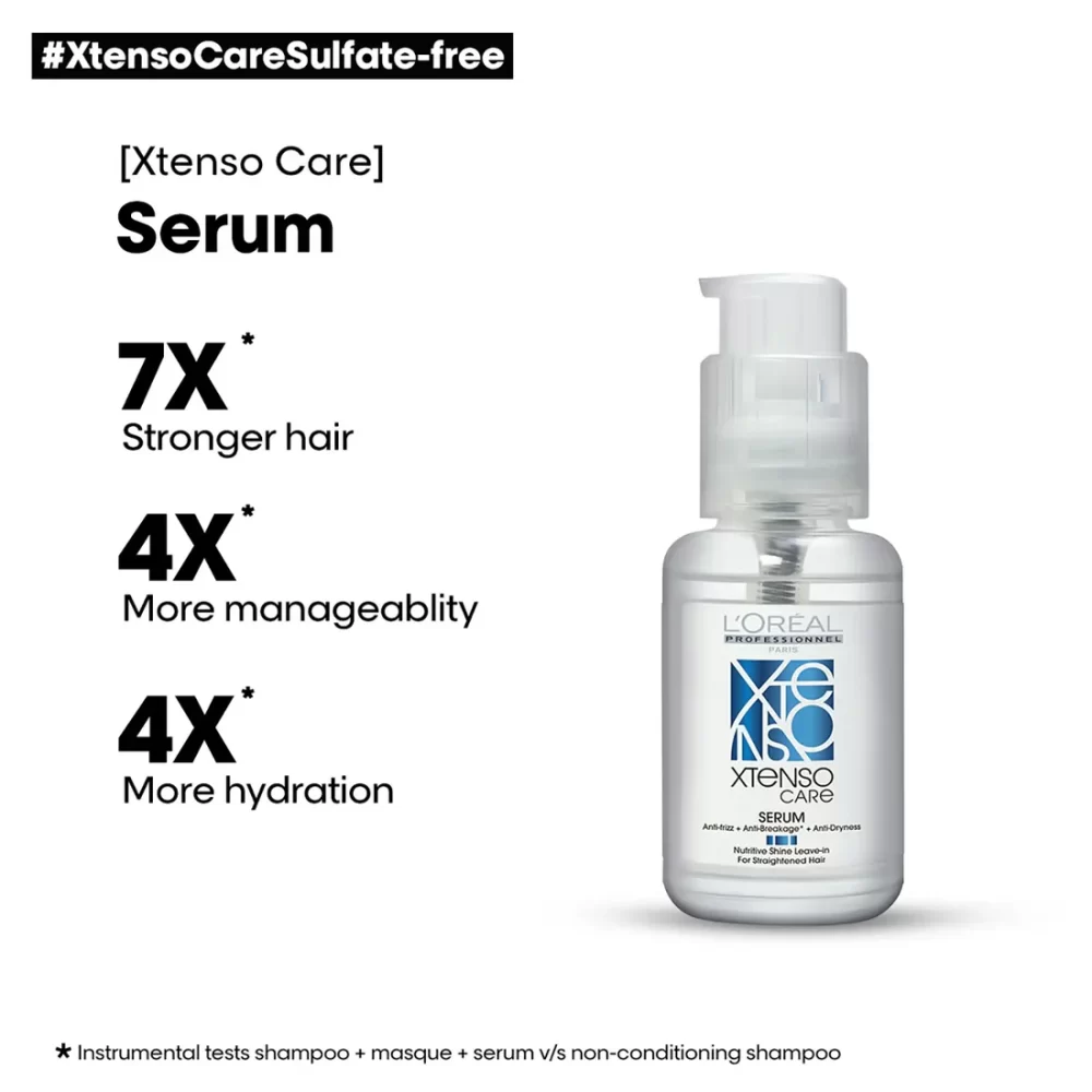 L'Oreal Professionnel X-Tenso Care Sulfate free Shampoo 250ml, Masque 196gms & Serum 50ml - Image 6