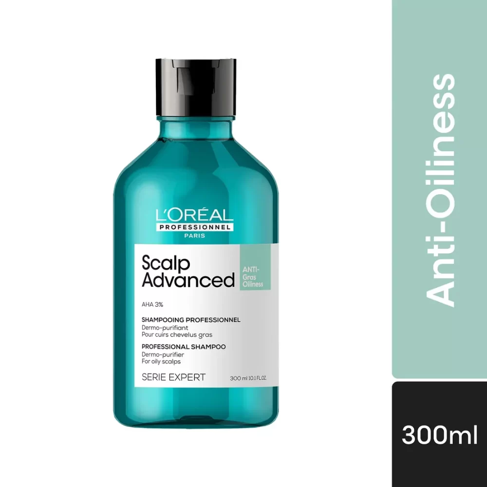 L'Oreal Professionnel Scalp Advanced Anti-Oiliness Dermo-Purifier Shampoo (300ml) - Image 7