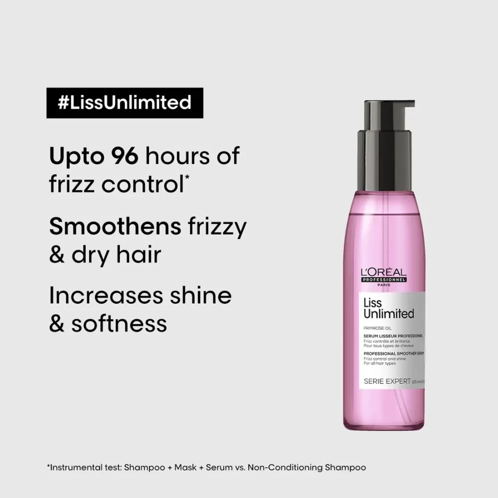 L'Oreal Professionnel Serie Expert Liss Unlimited Blow Dry Serum (125ml) - Image 5