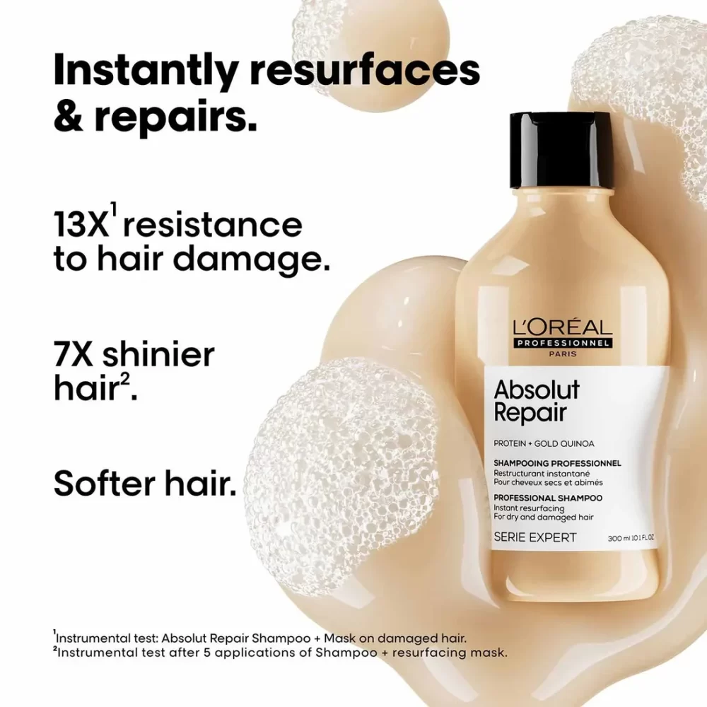 L'Oreal Professionnel Serie Expert Absolut Repair Shampoo (300ml) - Image 4