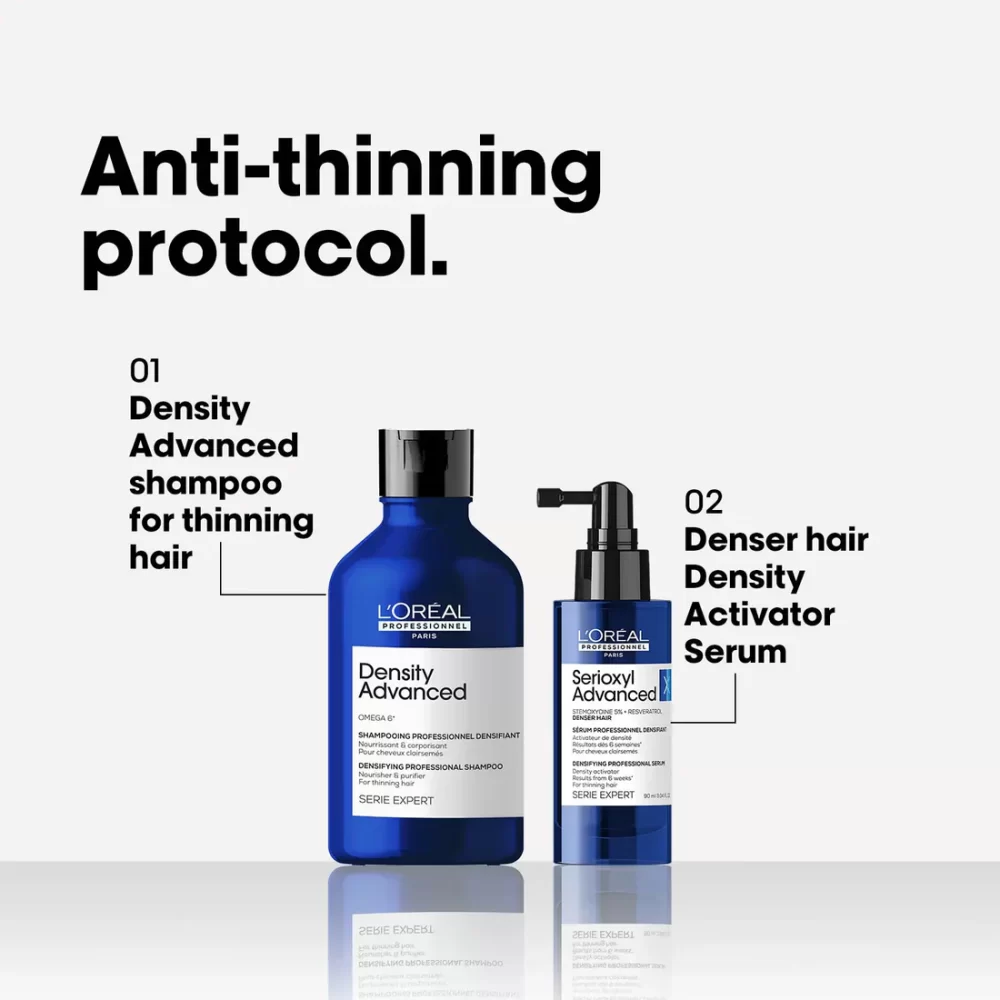 L'Oreal Professionnel Density Activator Regime-Density Advanced Shampoo & Serioxyl Advanced Combo - Image 2