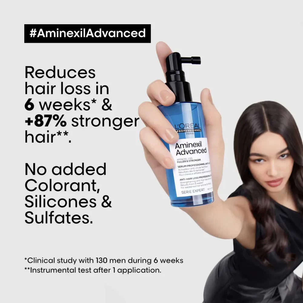 L'Oreal Professionnel Anti-Hair Loss Regime-Density Advanced Shampoo(300ml)Aminexil Advanced Combo - Image 4