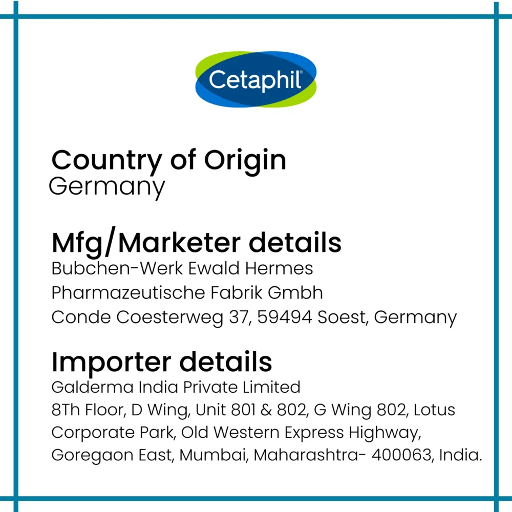 Cetaphlil brand product information