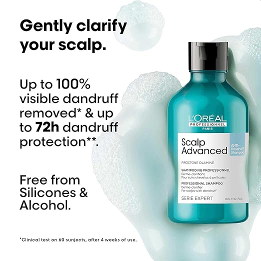 L'Oreal Professionnel Scalp Advanced Anti-Dandruff Dermo-Clarifier Shampoo (300ml)